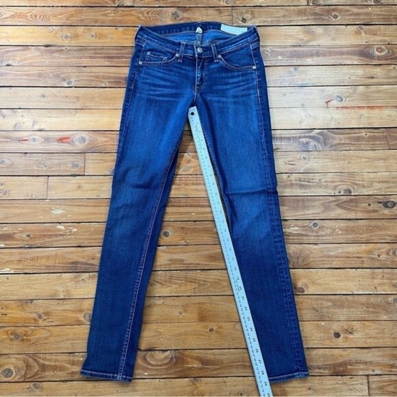 Rag bone mid rise skinny jeans stretchy denim medium rise blue size 26 - Picture 10 of 12